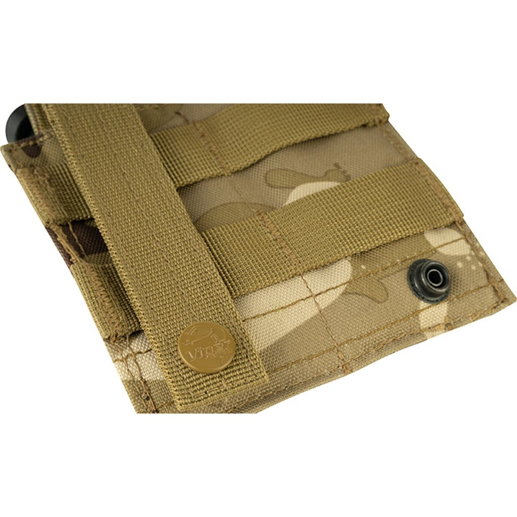 Funda para 2 cargadores de pistola negra VIPER UK, 600D Cordura, cierre de velcro y sistema PALS