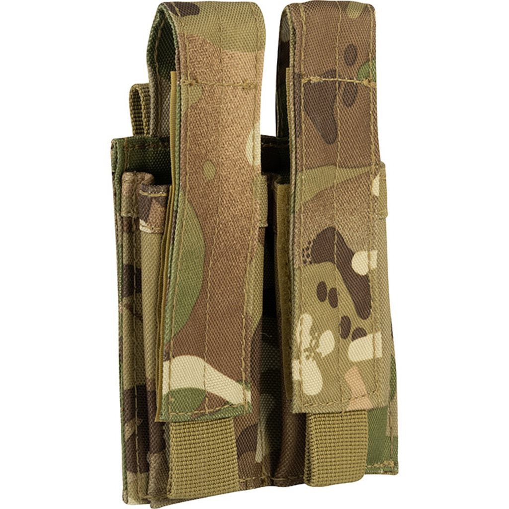 Funda para 2 cargadores de pistola negra VIPER UK, 600D Cordura, cierre de velcro y sistema PALS