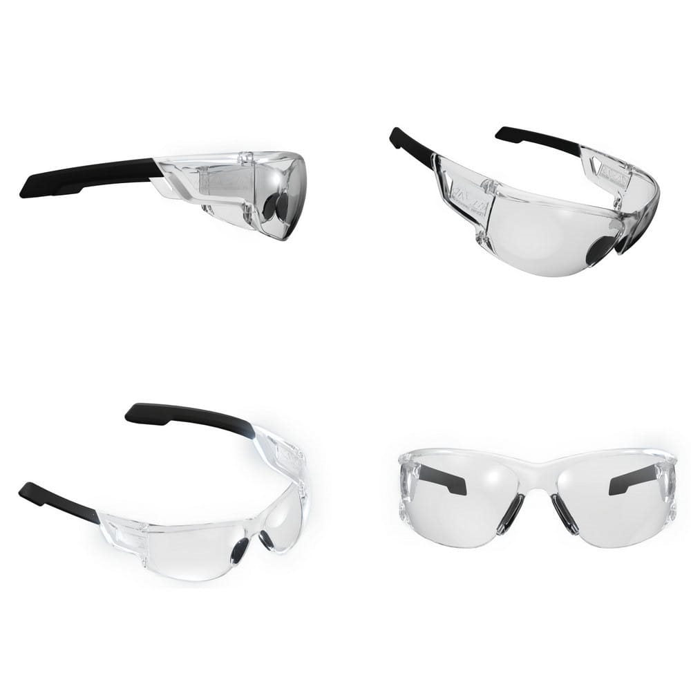 Gafas tácticas transparentes TYPE-N con montura de policarbonato y lentes antiempañantes