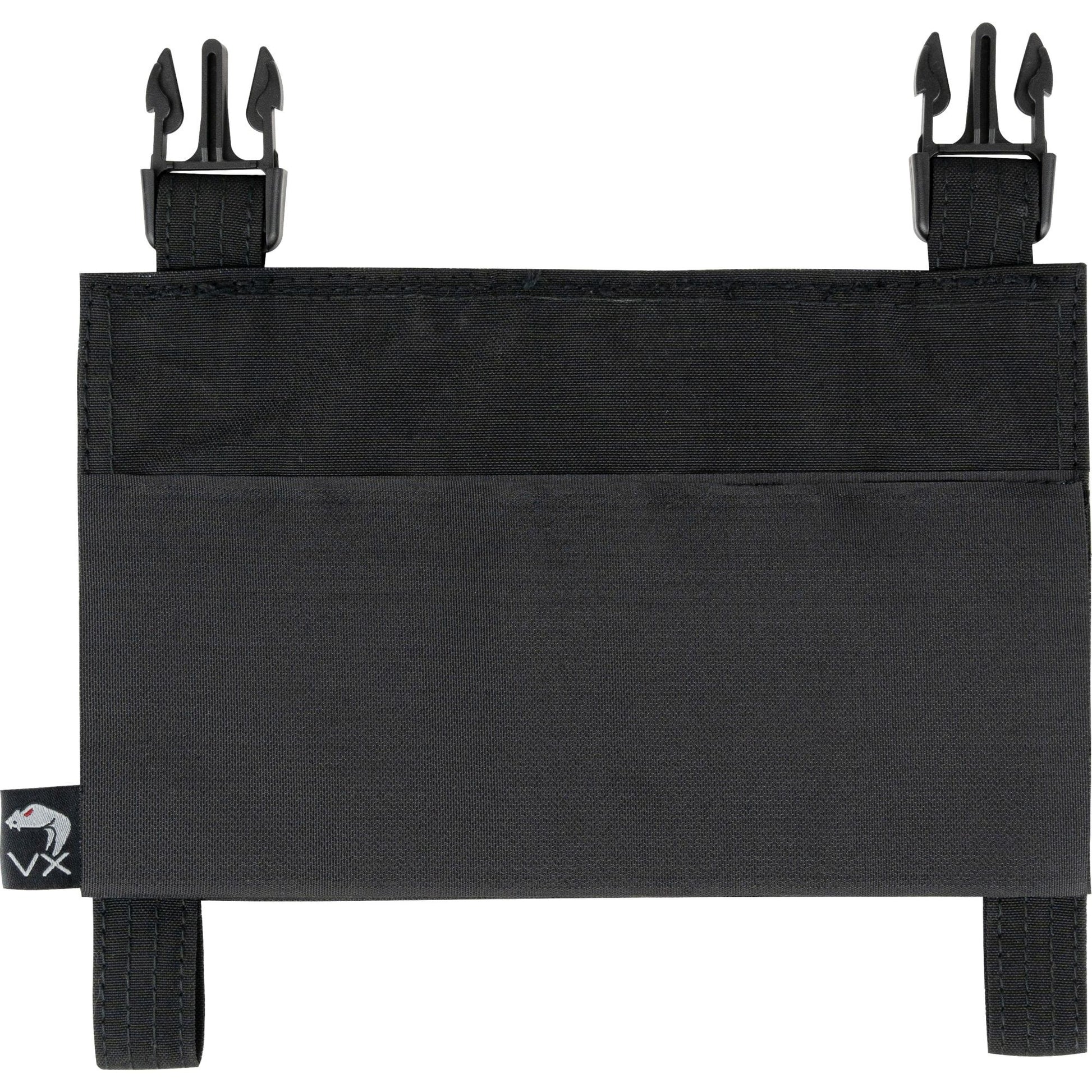 Plataforma frontal modular para chalecos VX negra - panel frontal independiente con velcro
