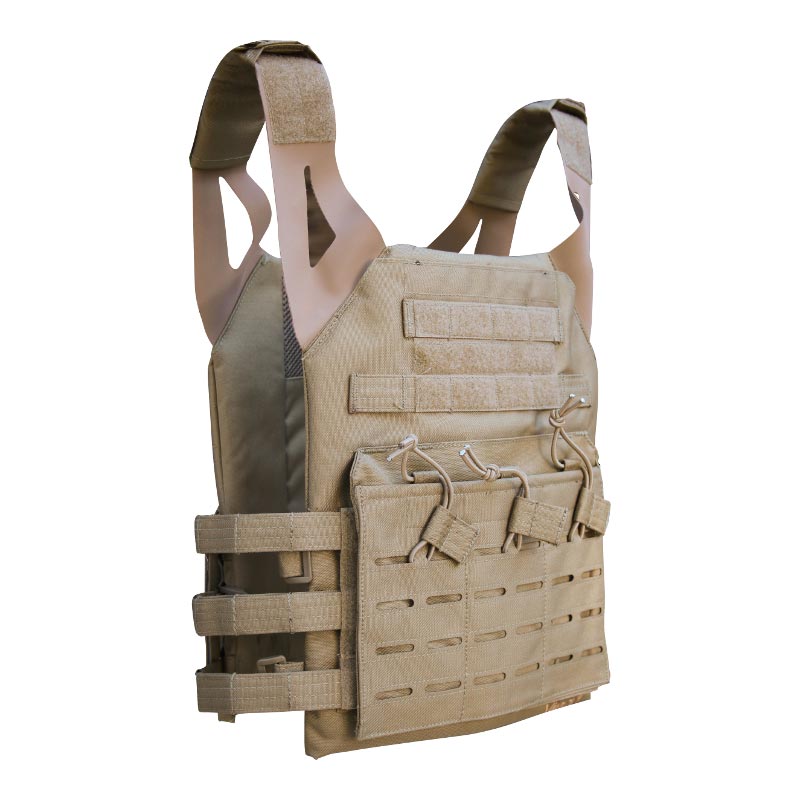 Chaleco táctico SPECIAL OPS portaplacas negro, material 600D Cordura