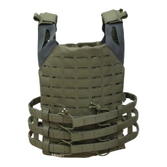 Chaleco táctico SPECIAL OPS portaplacas negro, material 600D Cordura