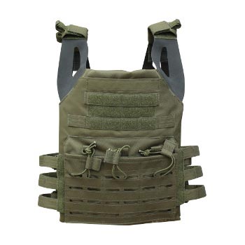 Chaleco táctico SPECIAL OPS portaplacas negro, material 600D Cordura