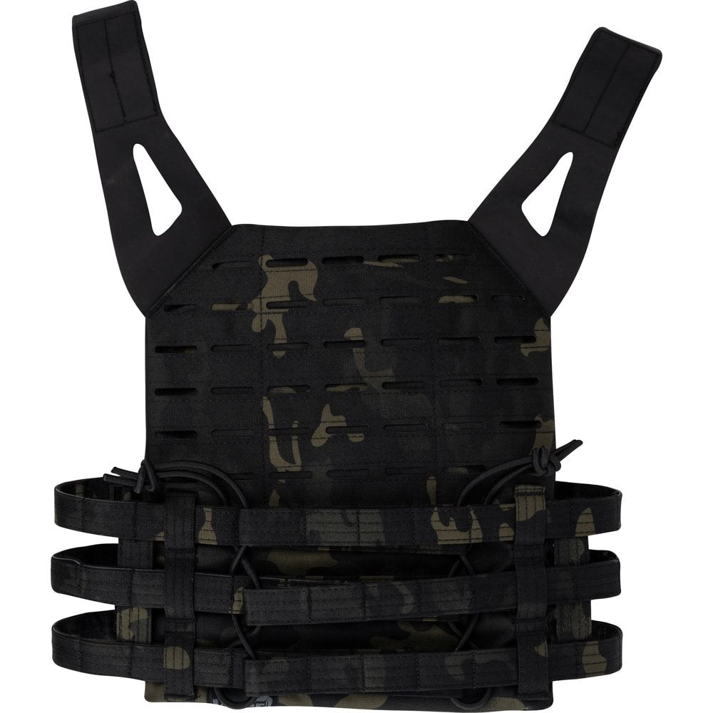 Chaleco táctico SPECIAL OPS portaplacas negro, material 600D Cordura