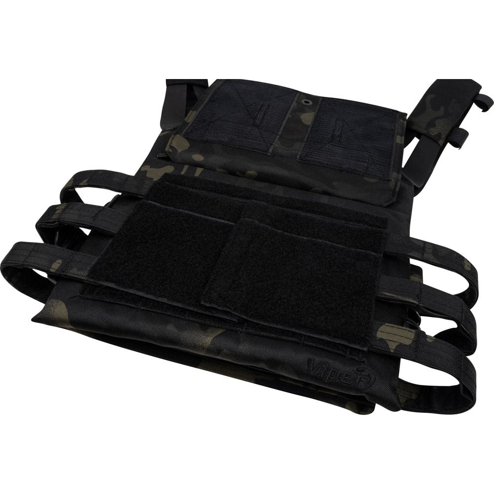 Chaleco táctico SPECIAL OPS portaplacas negro, material 600D Cordura