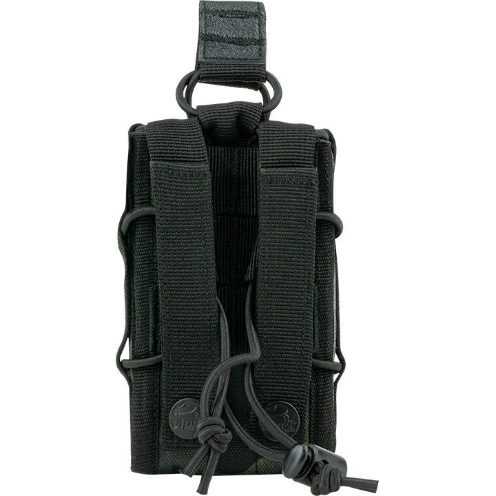 Funda ELITE para cargadores MOLLE abierta negra, 12 x 8 x 3 cm