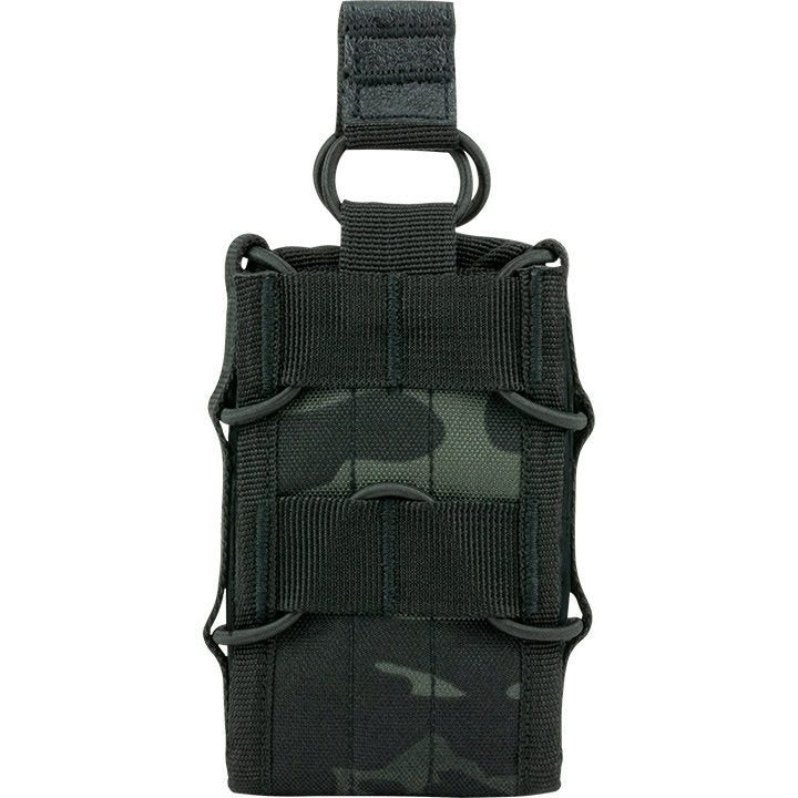 Funda ELITE para cargadores MOLLE abierta negra, 12 x 8 x 3 cm