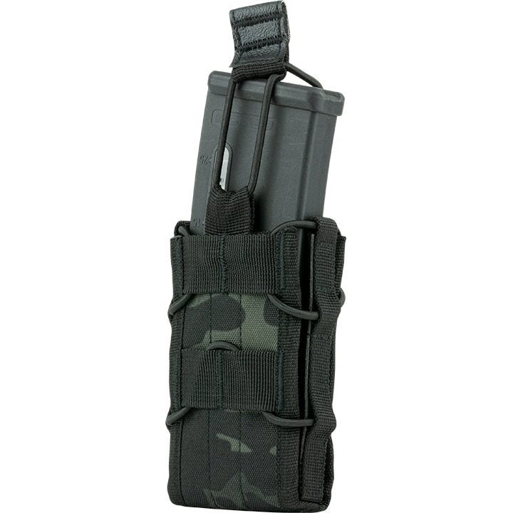 Funda ELITE para cargadores MOLLE abierta negra, 12 x 8 x 3 cm