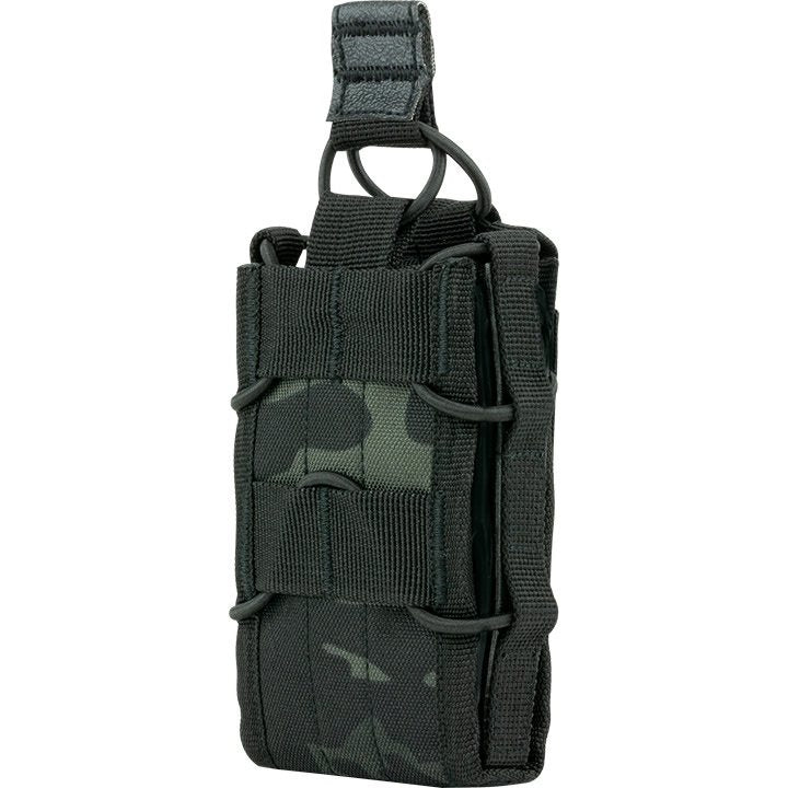 Funda ELITE para cargadores MOLLE abierta negra, 12 x 8 x 3 cm