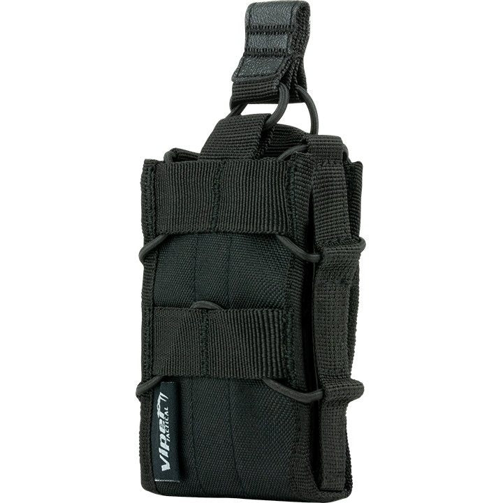 Funda ELITE para cargadores MOLLE abierta negra, 12 x 8 x 3 cm