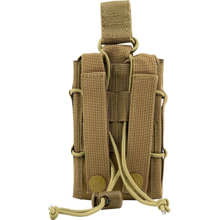 Funda ELITE para cargadores MOLLE abierta negra, 12 x 8 x 3 cm