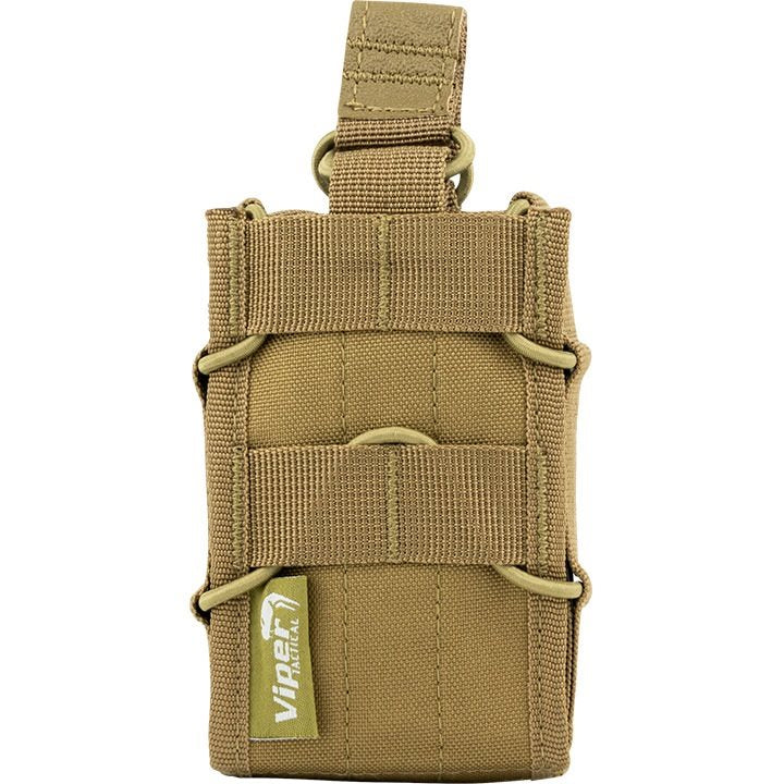 Funda ELITE para cargadores MOLLE abierta negra, 12 x 8 x 3 cm