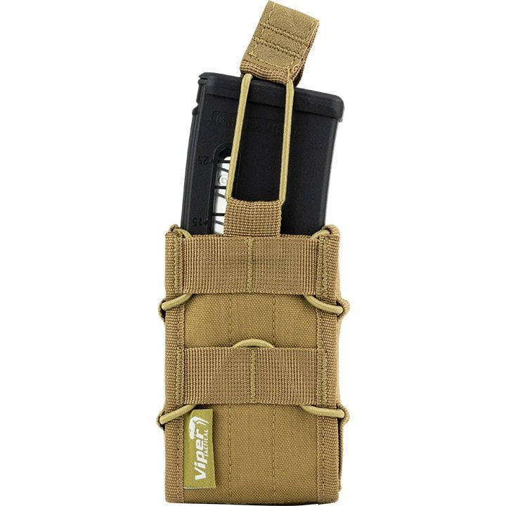 Funda ELITE para cargadores MOLLE abierta negra, 12 x 8 x 3 cm