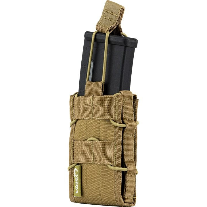 Funda ELITE para cargadores MOLLE abierta negra, 12 x 8 x 3 cm