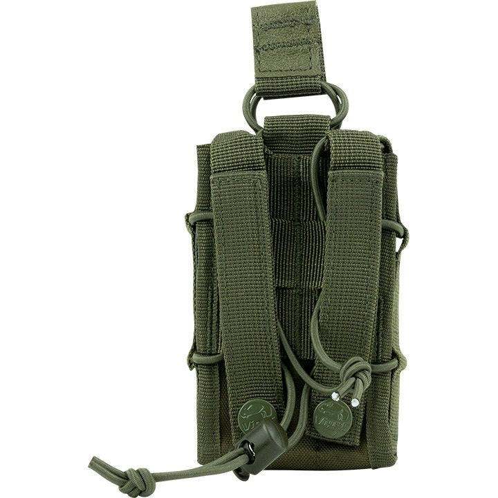 Funda ELITE para cargadores MOLLE abierta negra, 12 x 8 x 3 cm