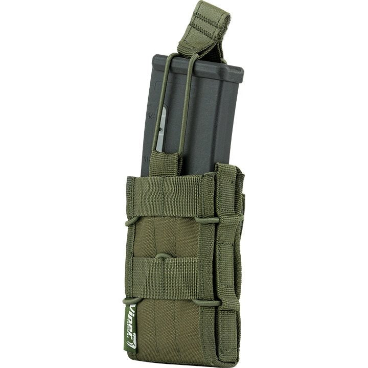 Funda ELITE para cargadores MOLLE abierta negra, 12 x 8 x 3 cm