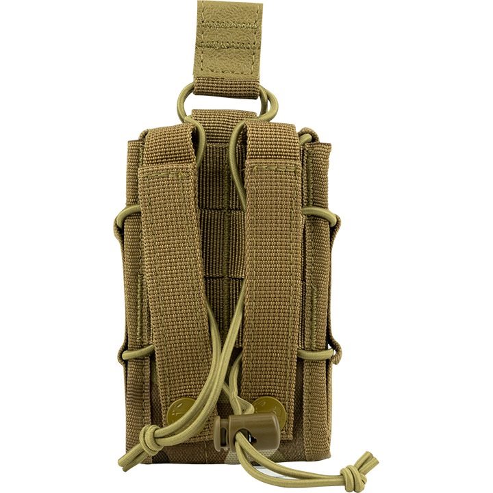 Funda ELITE para cargadores MOLLE abierta negra, 12 x 8 x 3 cm
