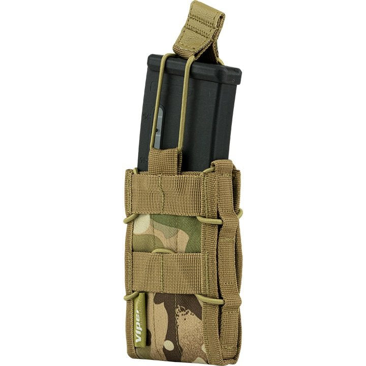 Funda ELITE para cargadores MOLLE abierta negra, 12 x 8 x 3 cm
