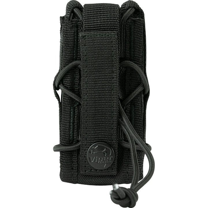 Funda porta cargador ELITE MOLLE abierta negra en Cordura 600D, aprox. 90 x 40 x 20 mm