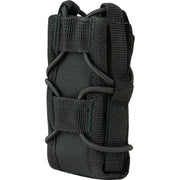 Funda porta cargador ELITE MOLLE abierta negra en Cordura 600D, aprox. 90 x 40 x 20 mm