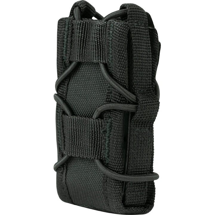 Funda porta cargador ELITE MOLLE abierta negra en Cordura 600D, aprox. 90 x 40 x 20 mm