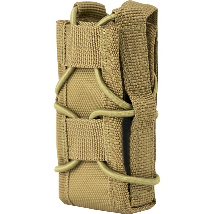 Funda ELITE abierta para cargador de pistola MOLLE negra en Cordura 600D