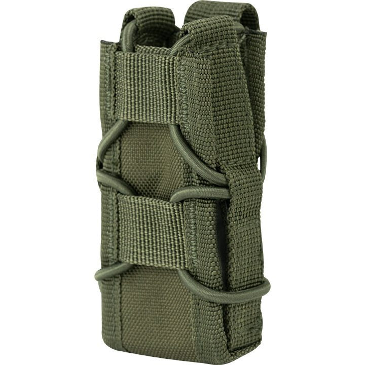 Funda ELITE abierta para cargador de pistola MOLLE negra en Cordura 600D