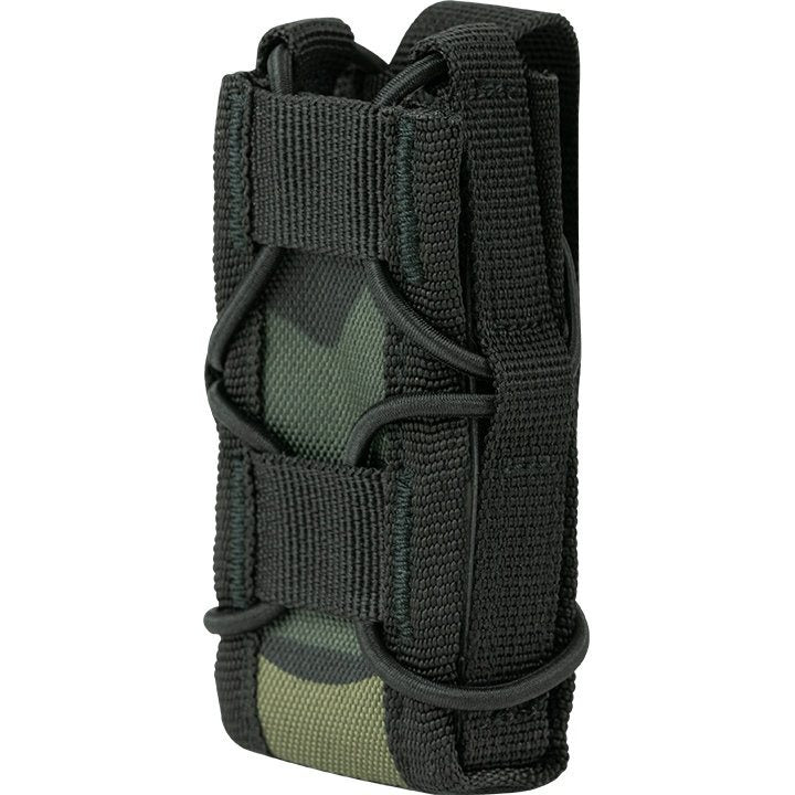 Funda ELITE abierta para cargador de pistola MOLLE negra en Cordura 600D