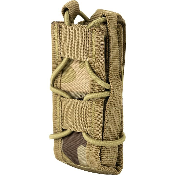 Funda ELITE abierta para cargador de pistola MOLLE negra en Cordura 600D