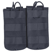 Funda doble para cargadores M4/M16/AK RELEASE negra, tamaño 15x17 cm