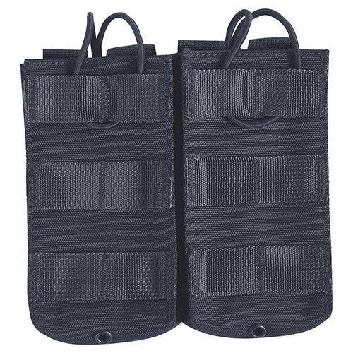 Funda doble para cargadores M4/M16/AK RELEASE negra, tamaño 15x17 cm