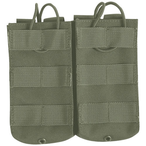 Funda doble para cargadores M4/M16/AK RELEASE negra, tamaño 15x17 cm