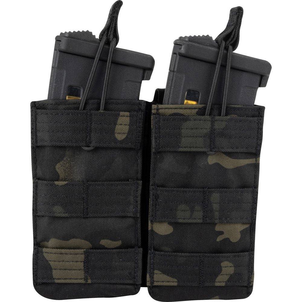 Funda doble para cargadores M4/M16/AK RELEASE negra, tamaño 15x17 cm
