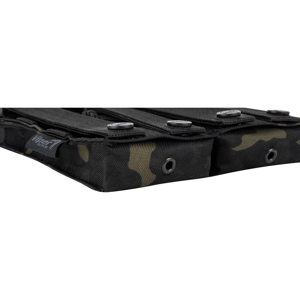 Funda doble para cargadores M4/M16/AK RELEASE negra, tamaño 15x17 cm