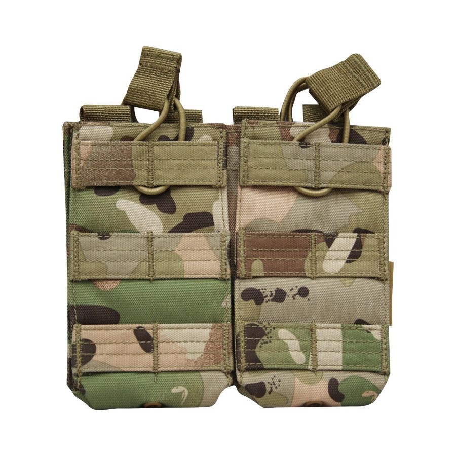 Funda doble para cargadores M4/M16 RELEASE negra, medidas 15x17 cm