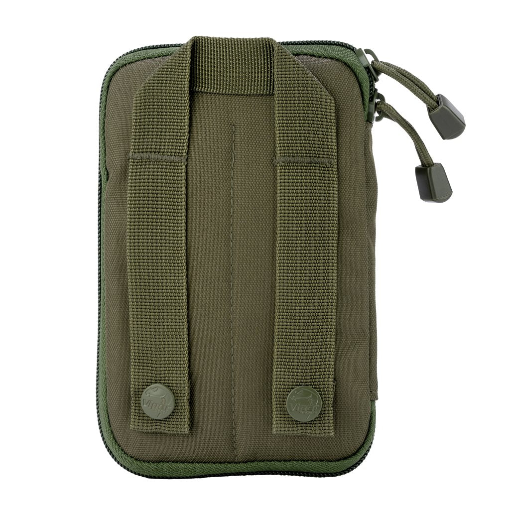Funda OPERATORS universal negra con anclaje MOLLE, asa, 4 bolsillos interiores y bolsillo exterior de malla