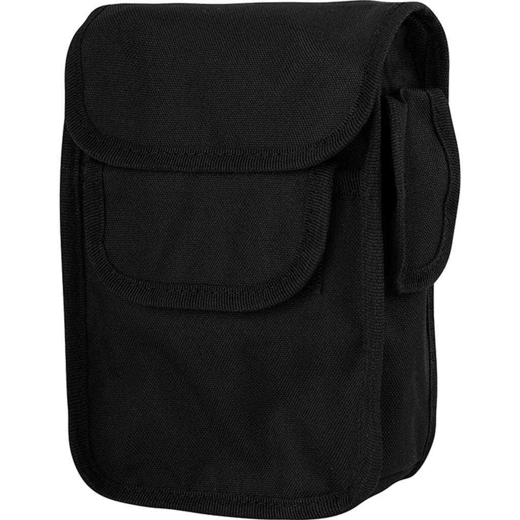 Funda universal PATROL negra con 2 bolsillos, cierre de velcro, soporte para linterna Maglite y 3 lazos para bolígrafos