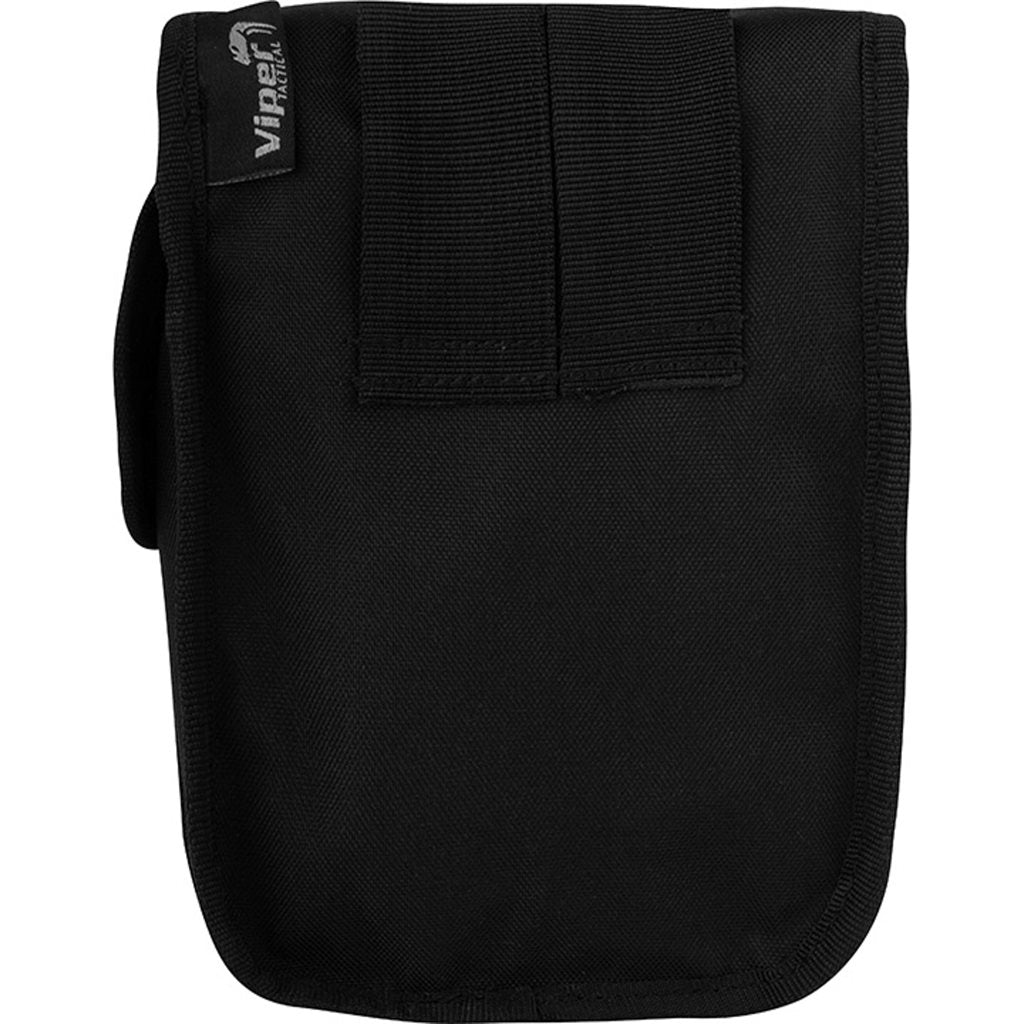 Funda universal PATROL negra con 2 bolsillos, cierre de velcro, soporte para linterna Maglite y 3 lazos para bolígrafos