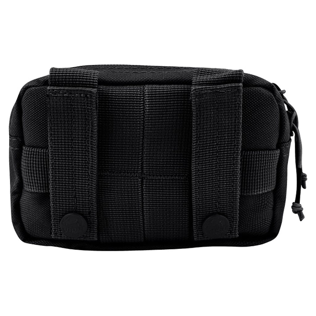 Funda Utility negra para teléfono con bolsillo frontal forrado en fleece y compatibilidad MOLLE