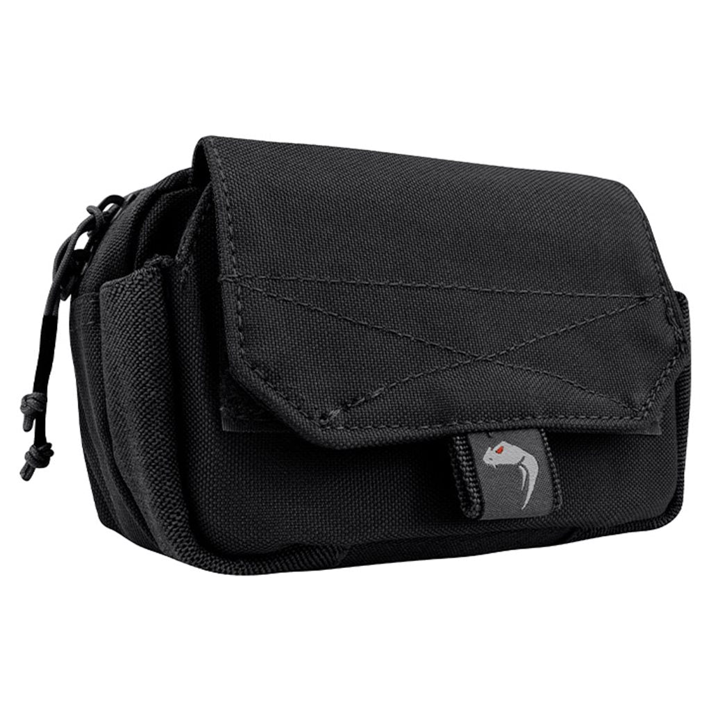 Funda Utility negra para teléfono con bolsillo frontal forrado en fleece y compatibilidad MOLLE