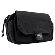 Funda Utility negra para teléfono con bolsillo frontal forrado en fleece y compatibilidad MOLLE