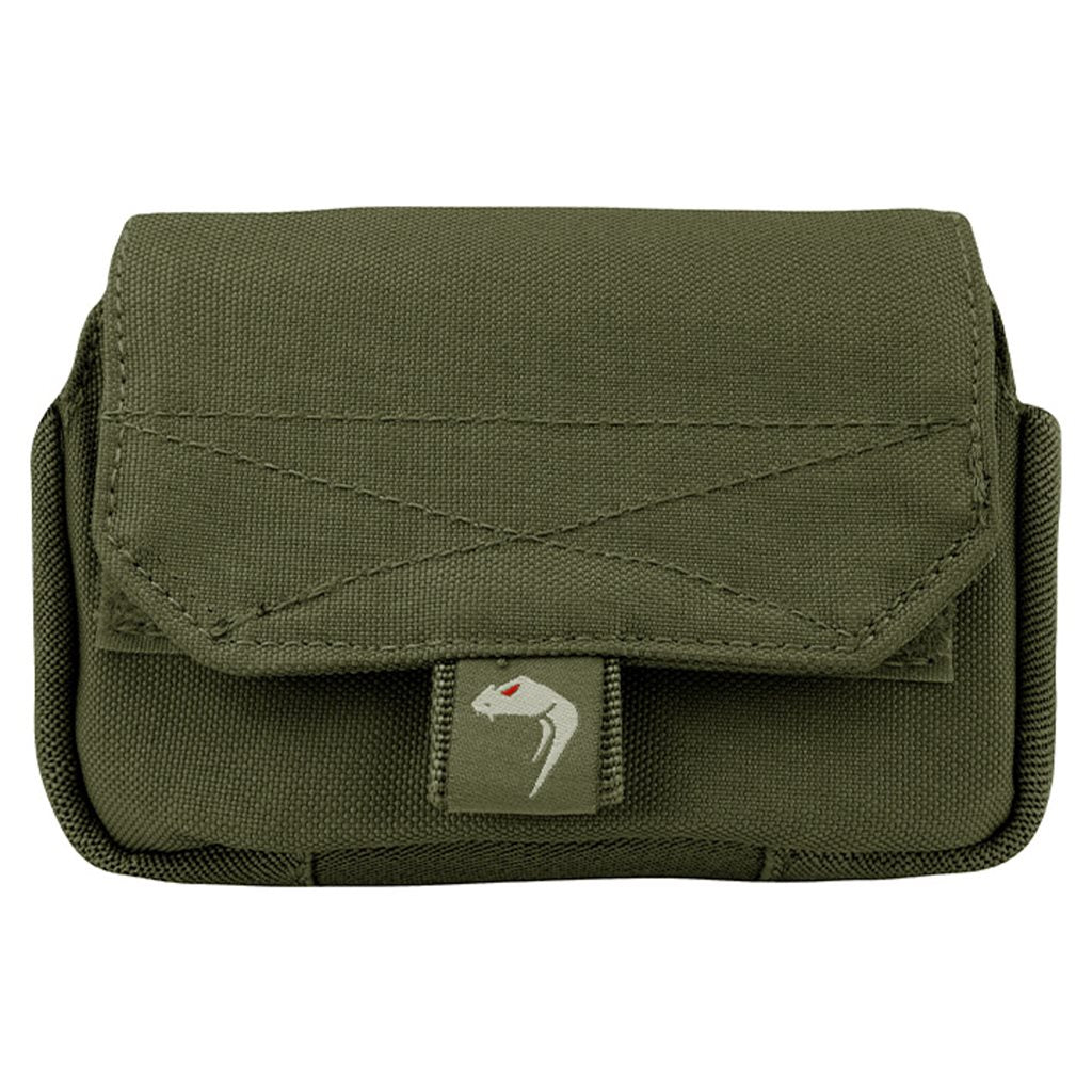 Funda Utility negra para teléfono con bolsillo frontal forrado en fleece y compatibilidad MOLLE