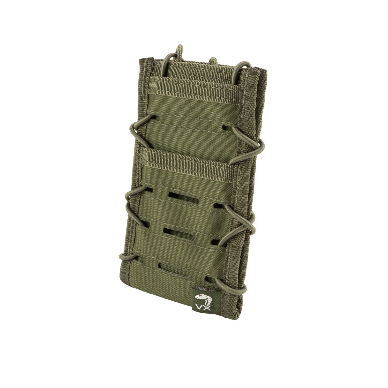 Funda VX para teléfono verde compatible con MOLLE/PALS, bolsillo principal y tres bolsillos pequeños