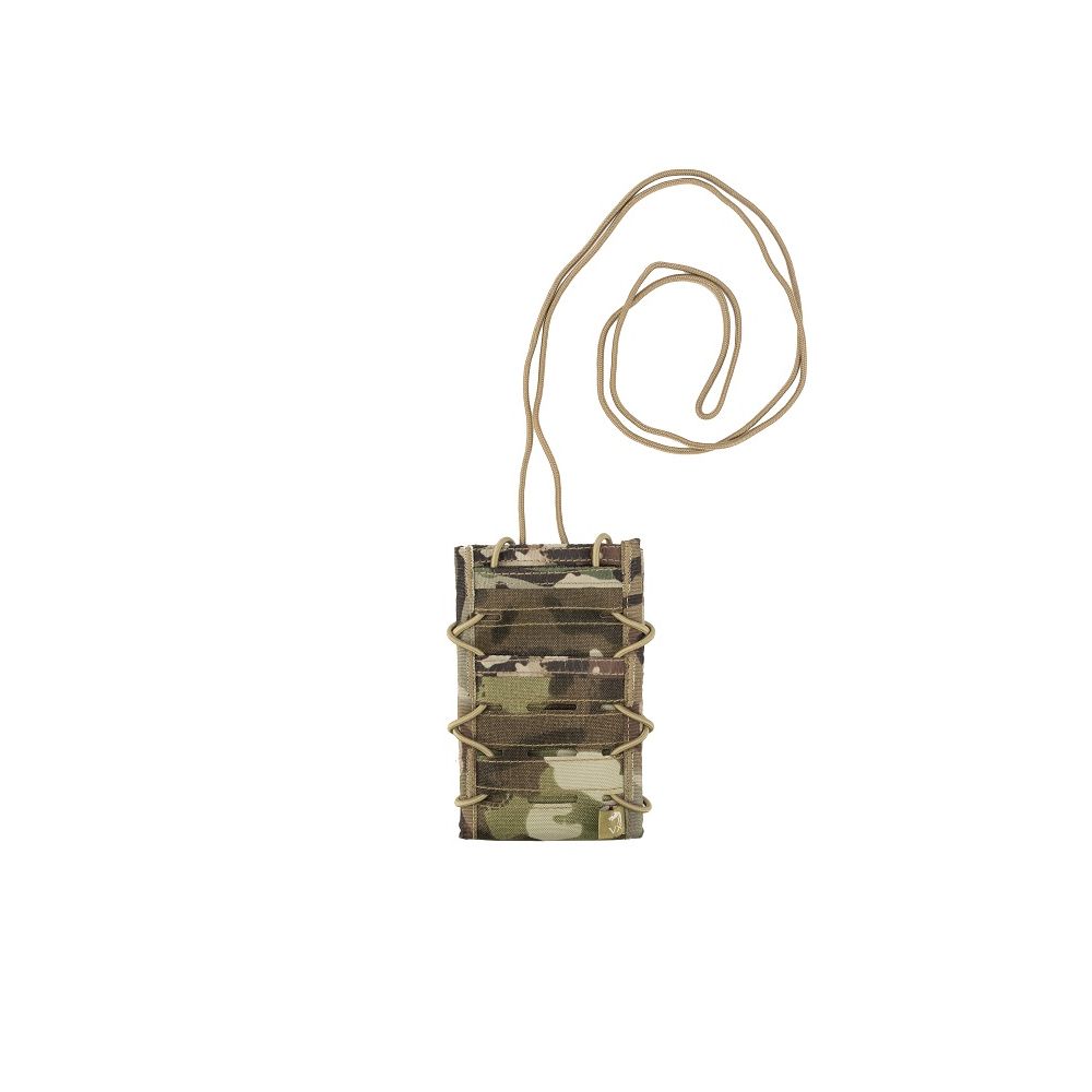 Funda VX para teléfono verde compatible con MOLLE/PALS, bolsillo principal y tres bolsillos pequeños