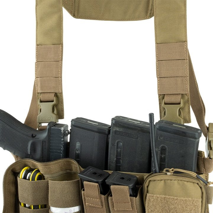 Chest Rig VX Buckle Ready negro de Viper mostrado en imagen