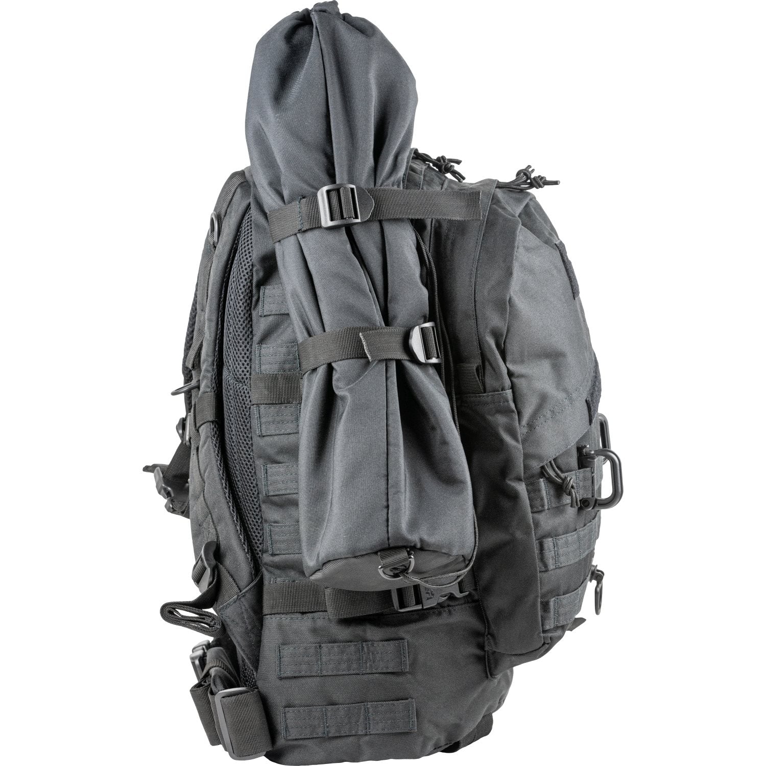 Mochila SPECIAL OPS 45L verde, 600D Cordura, 3 compartimentos, compatible con bolsa de hidratación