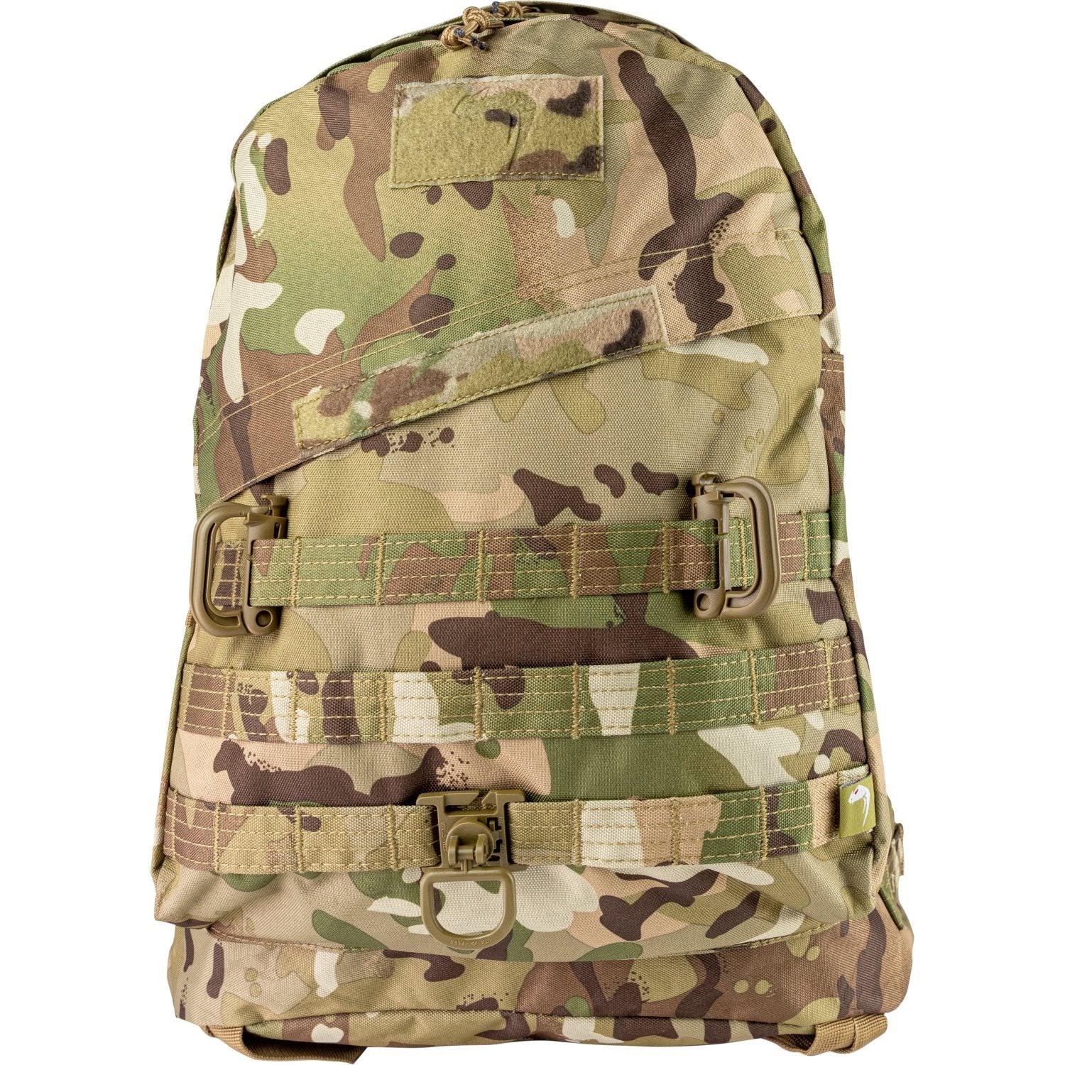 Mochila SPECIAL OPS 45L verde, 600D Cordura, 3 compartimentos, compatible con bolsa de hidratación