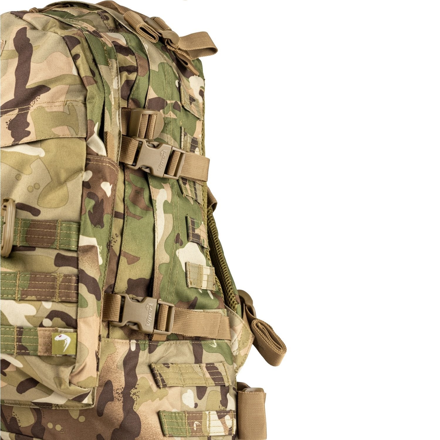 Mochila SPECIAL OPS 45L verde, 600D Cordura, 3 compartimentos, compatible con bolsa de hidratación