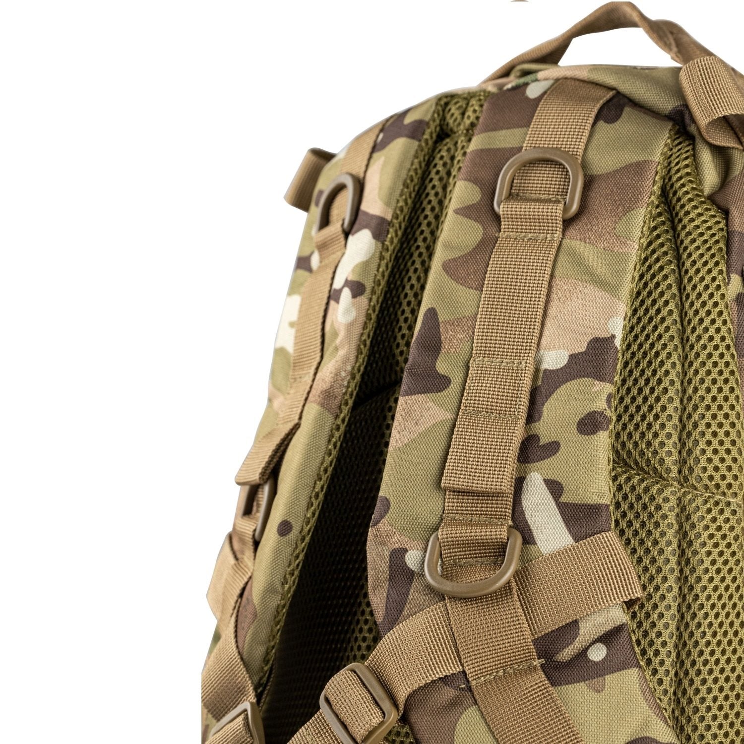 Mochila SPECIAL OPS 45L verde, 600D Cordura, 3 compartimentos, compatible con bolsa de hidratación