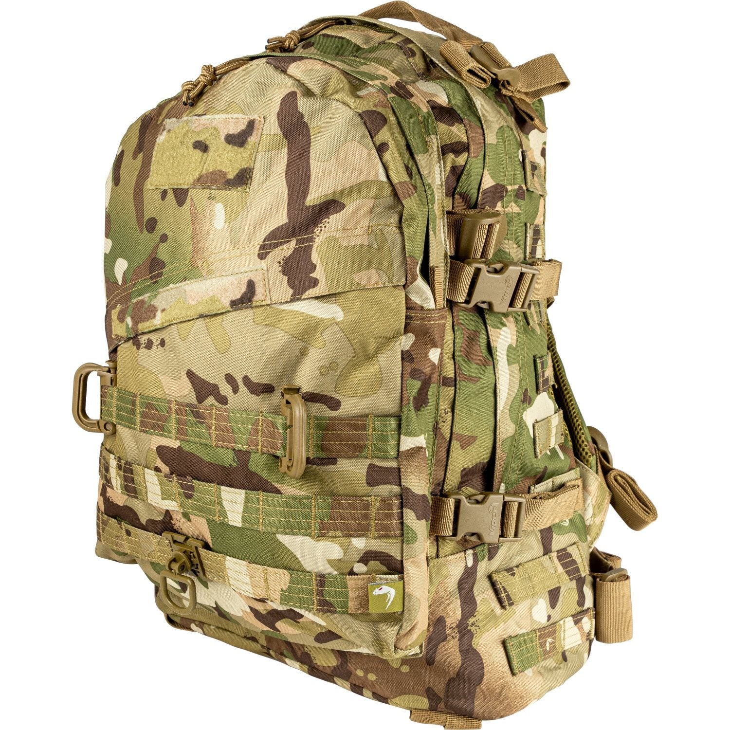 Mochila SPECIAL OPS 45L verde, 600D Cordura, 3 compartimentos, compatible con bolsa de hidratación